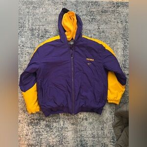MINNESOTA VIKINGS Coat Quited NFL NFC NORTH Adult XLARGE Hooded NIKE TEAM Fleece